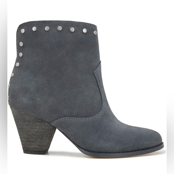 NEW! Splendid Women's Esmae Size 10 Grey Ankle Leather Suede Ankle Boots - Picture 7 of 11
